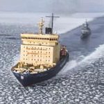 20 российский боевых кораблей прошли через льды мимо Японии