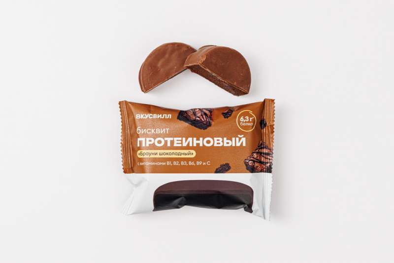 Бисквит протеиновый "Брауни шоколадный"