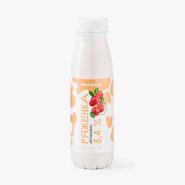 Ряженка "Клюква", 280 г