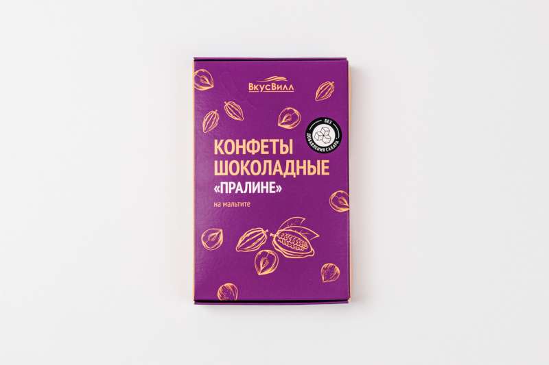 Конфеты шоколадные "Пралине" на мальтите