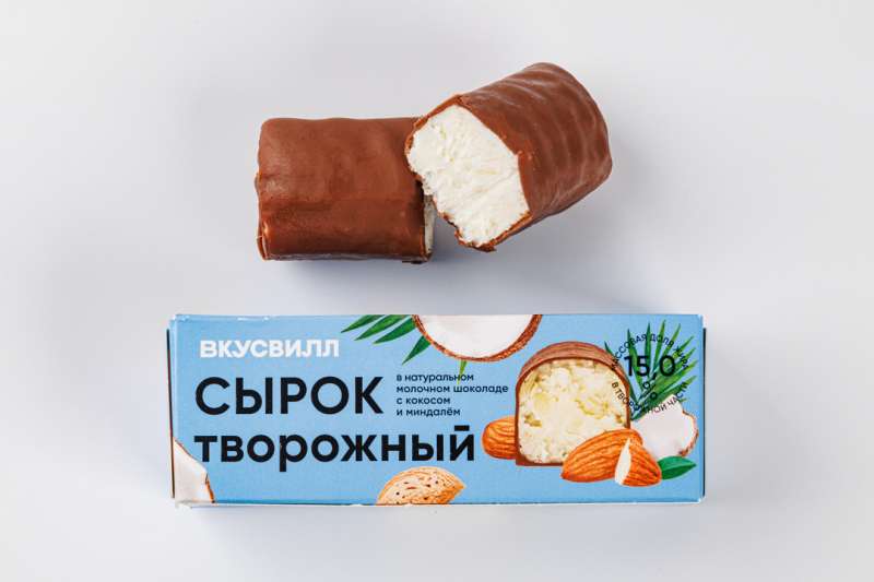 Сырок творожный с кокосом и миндалем 15%